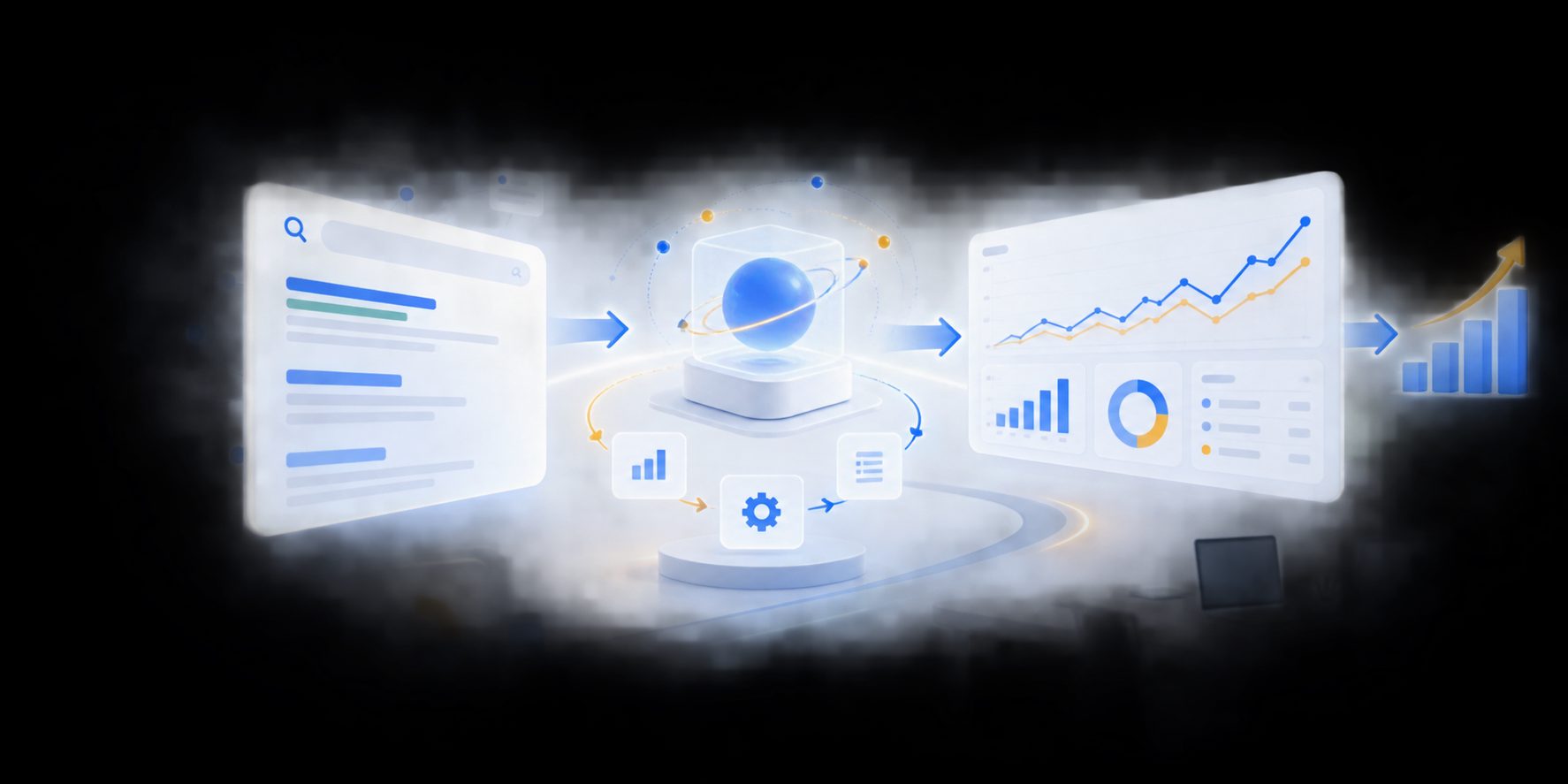 Google Search Console metrics used to evaluate an SEO automation loop