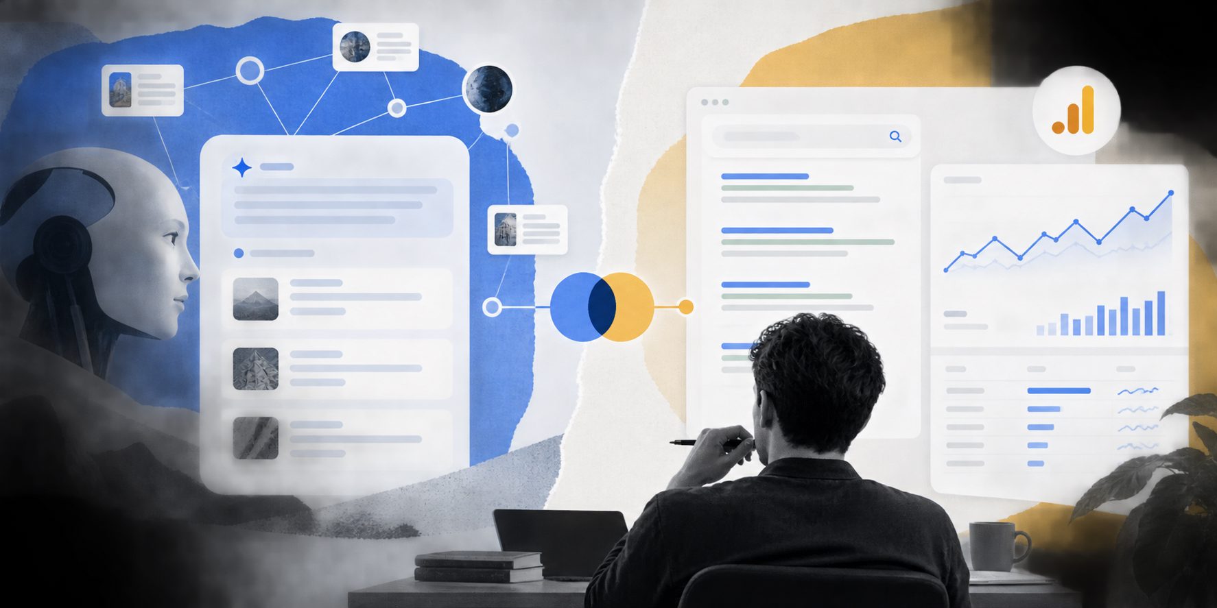 Comparison of AI visibility metrics and Google Search Console performance metrics