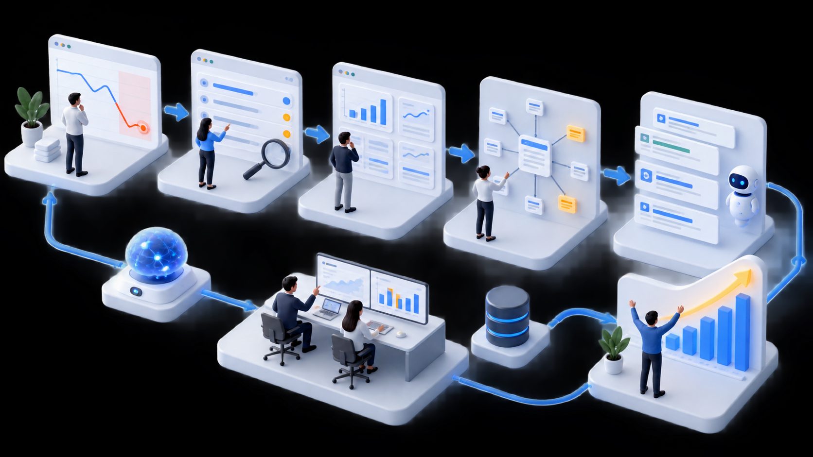 Diagnostic workflow for investigating a b2b saas organic traffic drop in Google Search Console