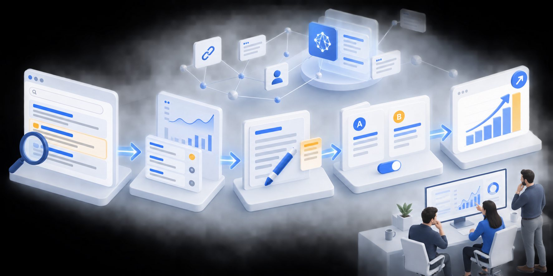 Search Console click-through rate optimization workflow for SaaS pages