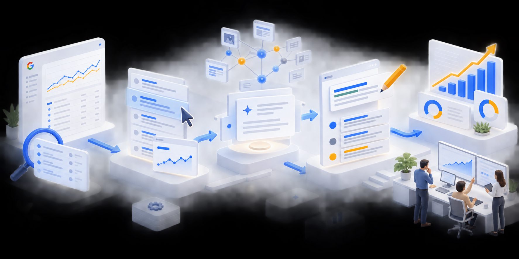 Google Search Console query and page analysis for organic CTR