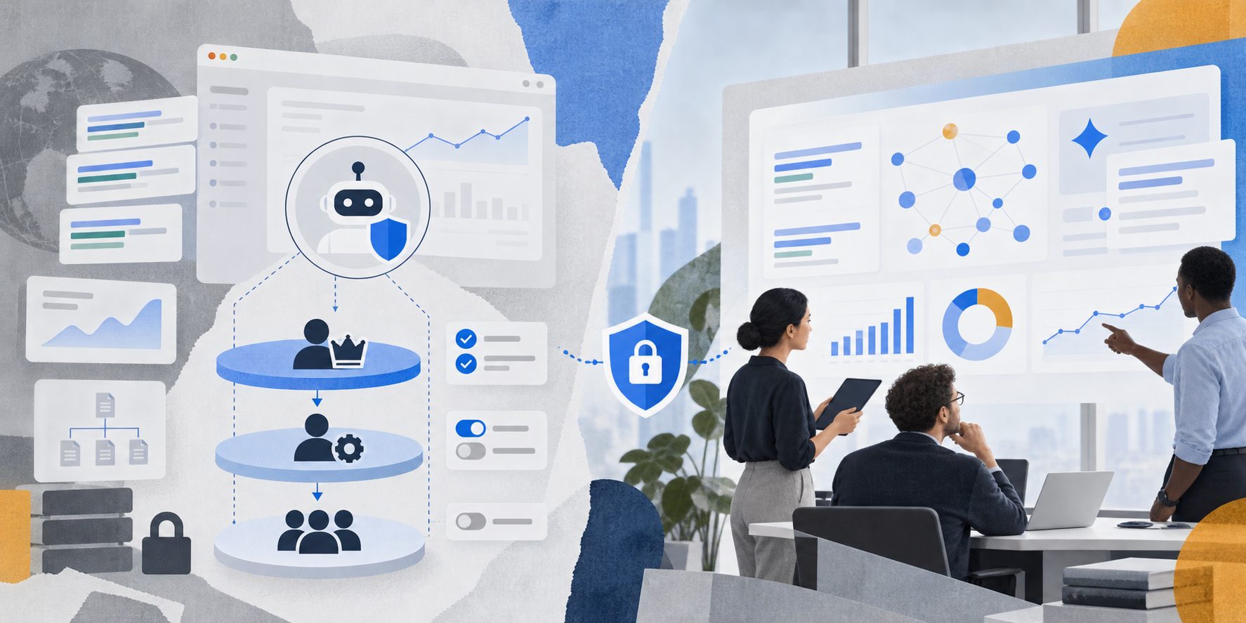 Enterprise GSC service account permissions management best practices three-layer authorization model